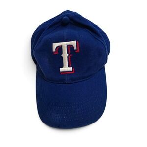 Texas Rangers MLB Baseball Cap by BD&A Royal Blue Adjustable Embroidered Logo